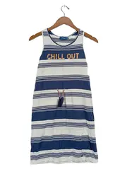 Vorschaubild 1 von Kinder Freizeitkleid Gr. 152 Maritim Gestreift Blau Weiß Baumwolle