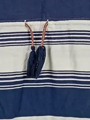 Vorschaubild 4 von Kinder Freizeitkleid Gr. 152 Maritim Gestreift Blau Weiß Baumwolle