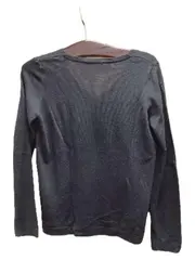 Vorschaubild 3 von Damen Pullover V-Ausschnitt Langarm Schwarz Gr. 36 Basic
