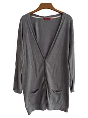 Vorschaubild 1 von EDC Damen Strickjacke Cardigan Grau Gr. L