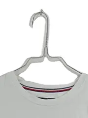 Vorschaubild 3 von T-Shirt Herren Gr. M Weiß Basic Rundhals Logo Baumwolle