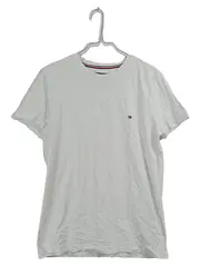 Vorschaubild 1 von T-Shirt Herren Gr. M Weiß Basic Rundhals Logo Baumwolle