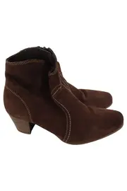 Vorschaubild 1 von Damen Stiefelette Gr. 39 Braun Wildleder Elegant Klassisch