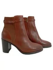 Vorschaubild 1 von Damen Stiefeletten Leder Braun Gr. 39 Klassisch