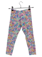 Vorschaubild 1 von Mädchen Leggings Blumenmuster Gr. 122 Baumwolle Mehrfarbig