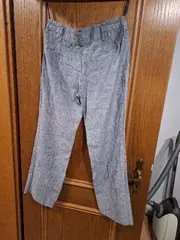 Vorschaubild 2 von Damen Stoffhose Leinenhose Gr. 34 XS Grau Meliert