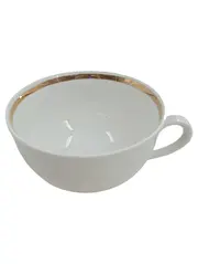 Vorschaubild 1 von Inka Tasse Weiß Goldrand Porzellan Klassisch