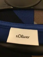 Vorschaubild 4 von Damen Langarmshirt Mesh Abstraktes Muster Gr. 38 Blau