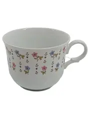 Vorschaubild 2 von Kaffeetasse mit Untertasse Bavaria Blumendekor Porzellan