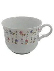 Vorschaubild 1 von Kaffeetasse mit Untertasse Bavaria Blumendekor Porzellan