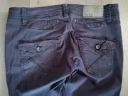 Vorschaubild 3 von Damen Stoffhose Lila Größe S 36 W28 Button-Fly Casual