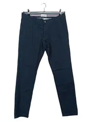 Vorschaubild 1 von Herren Stoffhose Chino Blau W32 L32 Casual Baumwolle