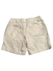 Vorschaubild 2 von Damen Cargo Shorts Gr. 40 Beige Casual Leinen Baumwolle