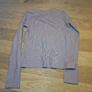 Vorschaubild 2 von Langarmshirt Mädchen Gr. 152 Rosa Rippstrick Cut-Out