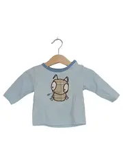 Vorschaubild 1 von Baby Langarmshirt Gr. 62 Hellblau Käfer Motiv Baumwolle
