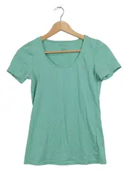 Vorschaubild 1 von Damen T-Shirt Gr. XS Türkis Basic Organic Baumwolle