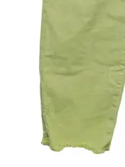 Vorschaubild 3 von Collection Damen Jeans Straight Leg Gr. 44 Gelb Cropped Fransen