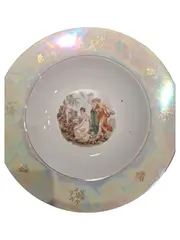Vorschaubild 1 von Sammelteller Klassisch Figuren Porzellan Mehrfarbig 33cm DDR