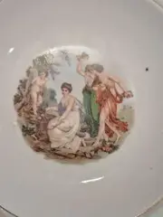 Vorschaubild 2 von Sammelteller Klassisch Figuren Porzellan Mehrfarbig 33cm DDR