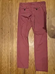 Vorschaubild 2 von Chinohose Herren Stoffhose Rot Gr. 40/42 Baumwolle Casual