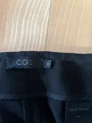 Vorschaubild 3 von Damen Stoffhose Schwarz Gr. 38 W29 Faltenhose Viskose