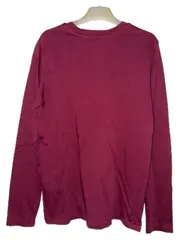 Vorschaubild 4 von Damen Langarmshirt Rot Gr. 36 S Logo Baumwolle
