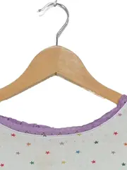 Vorschaubild 4 von Langarmshirt Mädchen Gr. 152 Weiß Bunte Sterne Spitzenbesatz