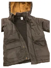 Vorschaubild 1 von Kinder Winterjacke Gr. 98 Grau Casual Jacke mit Kapuze