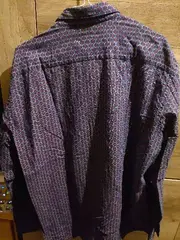 Vorschaubild 2 von Herren Freizeithemd Langarm Gr. XXL Blau Geometrisch Baumwolle