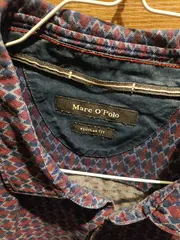 Vorschaubild 3 von Herren Freizeithemd Langarm Gr. XXL Blau Geometrisch Baumwolle