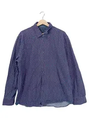 Vorschaubild 1 von Herren Freizeithemd Langarm Gr. XXL Blau Geometrisch Baumwolle