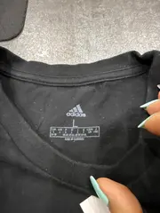 Vorschaubild 4 von Damen T-Shirt Schwarz Gr. L Logo-Print Sportshirt Baumwolle