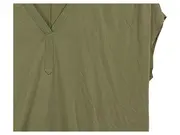 Vorschaubild 2 von . Damen T-Shirt Gr. S Oliv Modal V-Ausschnitt Casual
