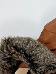 Vorschaubild 3 von Damen Parka Winterjacke Fellkapuze Braun Gr. XL