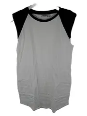 Vorschaubild 1 von Damen Top Shirt Gr. S weiß schwarz ärmellos Basic