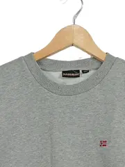 Vorschaubild 4 von Herren Sweatshirt Pullover Grau Gr. 50/M Basic Logo