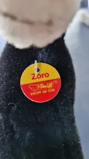 Vorschaubild 3 von Zoro Pferd Plüschtier Kuscheltier schwarz Knopf im Ohr