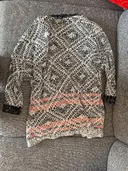 Vorschaubild 2 von Damen Strickjacke Cardigan Gr. XS Grau Meliert Coral