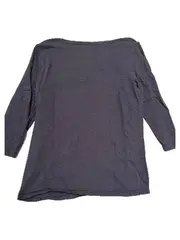 Vorschaubild 2 von Damen Langarmshirt Gr. L Blau Bio-Baumwolle Basic