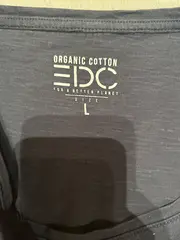 Vorschaubild 3 von Damen Langarmshirt Gr. L Blau Bio-Baumwolle Basic