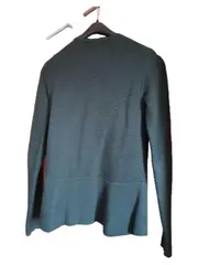 Vorschaubild 3 von Damen Strickjacke Gr. S Grün Reißverschluss Strukturmuster