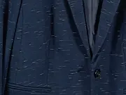 Vorschaubild 3 von Damen Blazer Gr. 42 Blau Meliert Business Jacke Polyester