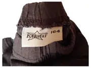 Vorschaubild 5 von Kikstar Stoffhose Mädchen Gr. 164 Braun Blumen Stickerei Baumwolle