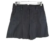 Vorschaubild 1 von Faltenrock Nadelstreifen Damen Gr. 38 Schwarz Business Mini