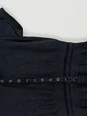 Vorschaubild 3 von Damen Strickkleid Gr. M Grau Kurzarm Knopfleiste Casual