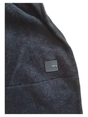 Vorschaubild 4 von Damen Strickkleid Gr. M Grau Kurzarm Knopfleiste Casual