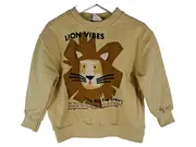 Vorschaubild 1 von Kinder Sweatshirt Pullover Löwenmotiv Lion Vibes Gr. 98 Beige