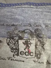 Vorschaubild 2 von Damen T-Shirt Gr. L gestreift blau grau Cropped Casual