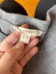 Vorschaubild 4 von Strickkleid Damen Wolle Midikleid Rippstrick Grau Gr. 34/XS