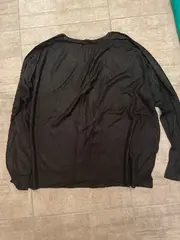 Vorschaubild 2 von Damen Langarmshirt Pullover Schwarz Gr. L Basic Viskose
